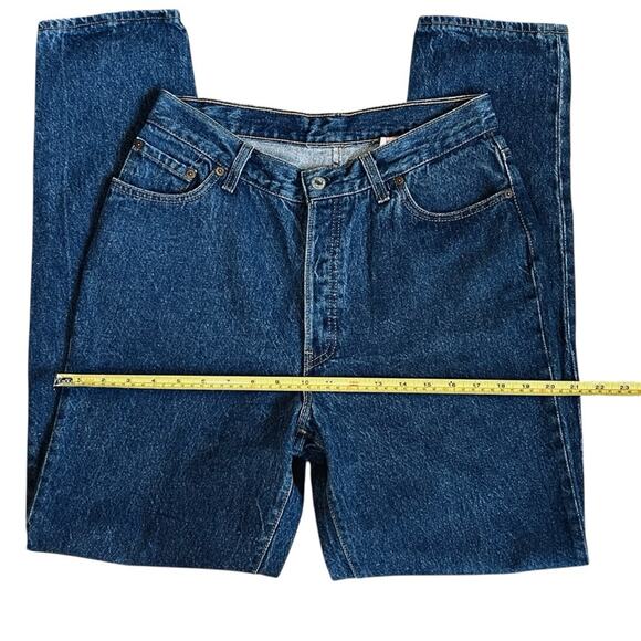 Levi’s VTG 70s Women’s Sz 26 High Rise Tapered Jeans USA Made Stonewash Denim - Picture 12 of 15